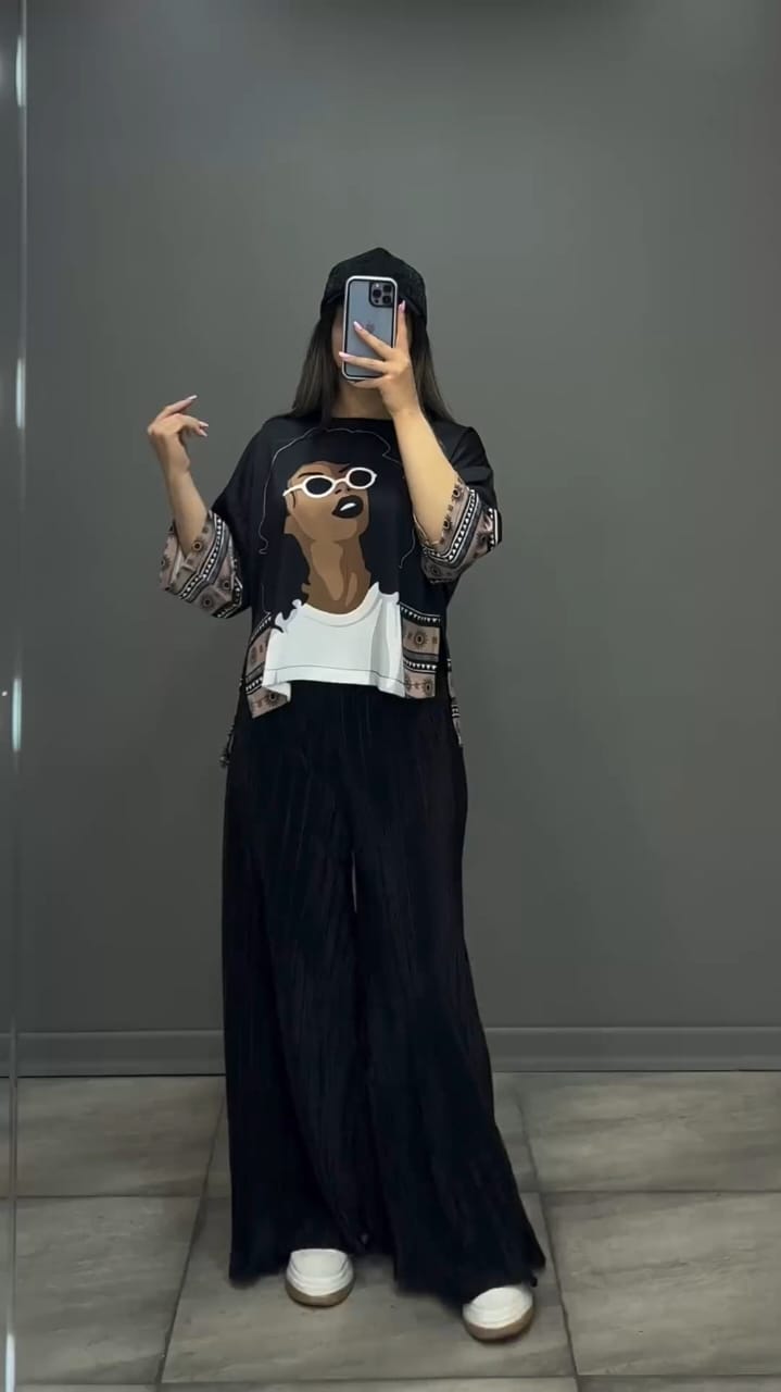 Printed shirt with crush flapper