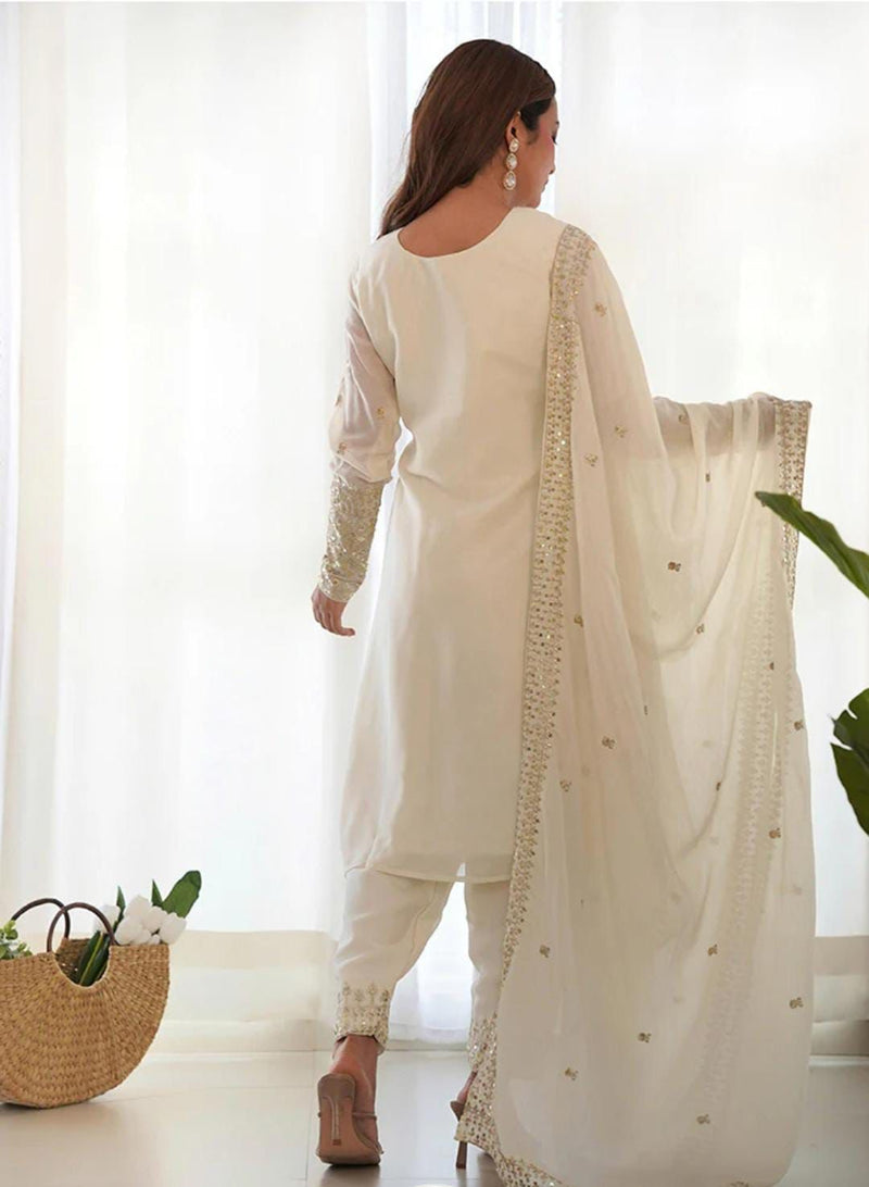 Three Piece Embroidery Suite