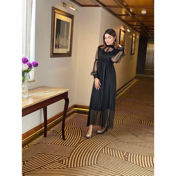 Black Cotton Net Top , Queen Frock , Women Top , New Fashion Top