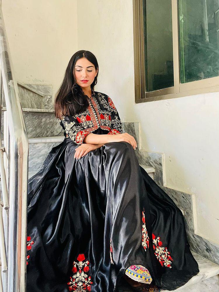 2Piece Heavy Embroidery Separate Coati With Long Bunch Maxi